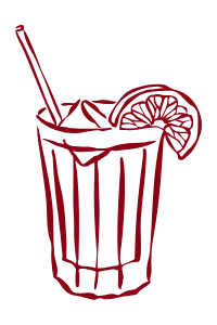 Illustration d'un verre avec une boisson